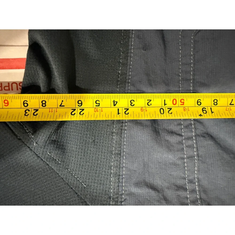 Kuhl Mens Long Sleeve Shirt Nylon Button Up Travel Outdoor Blue Large - Picture 5 of 7